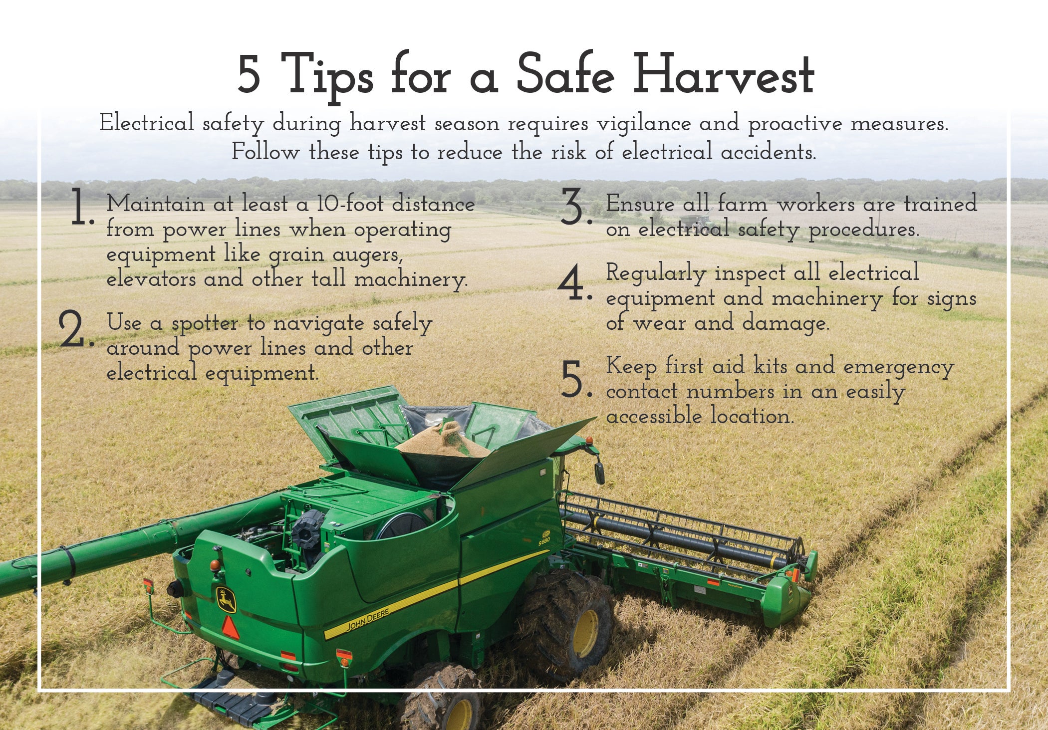 Tips for harvest safety