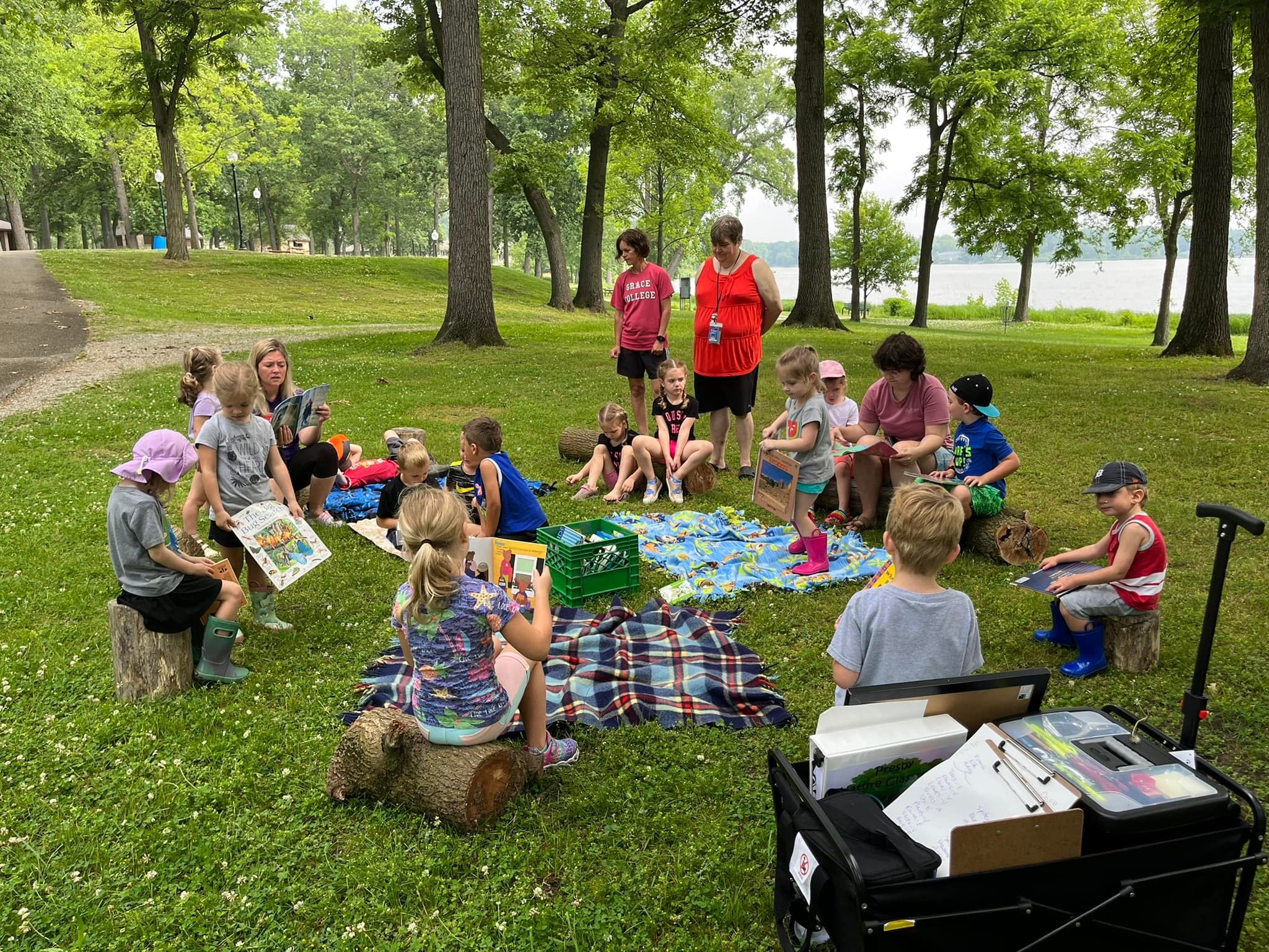 Presby nature classroom during a story time