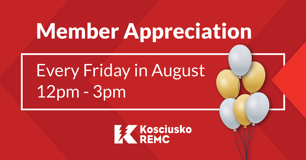 August is Member Appreciation Month at KREMC