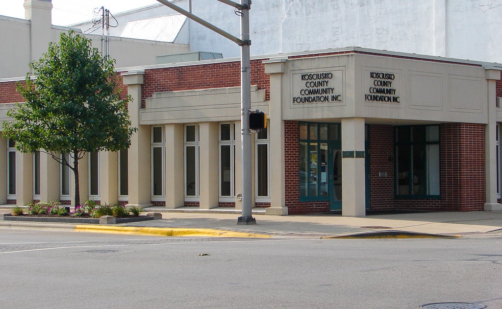 Outside of the community foundation's building